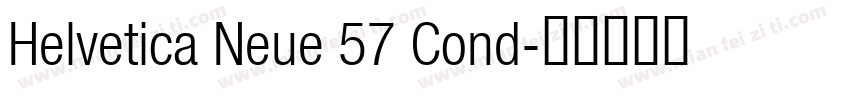 Helvetica Neue 57 Cond字体转换